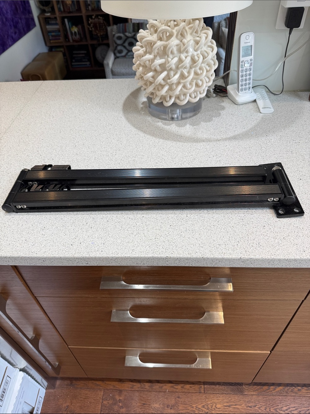 Laundry hanger Black Sliding Mount Rail